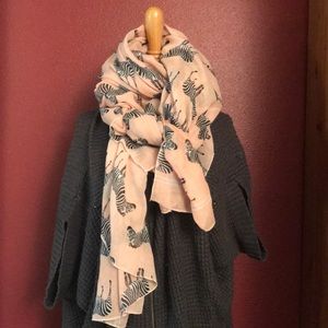Zebra Pink Scarf